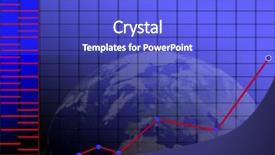  Presentation with quality control chart - Presentation design featuring world trade patterns - chart background background and a  colored foreground