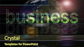  Presentation with global - Presentation design enhanced with thorns against red background background and a crimson colored foreground.