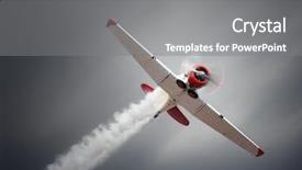  Presentation with world war - Amazing PPT layouts having world war 1 - vintage airplane at high speed backdrop and a gray colored foreground