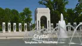  Presentation with memorial service - Slide deck consisting of world war ii memorial background and a gray colored foreground