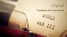  Presentation with world war - Presentation consisting of world-war-iii-text-written background and a lemonade colored foreground