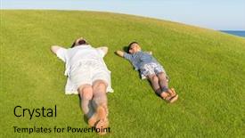  Presentation with summer camp diverse kids - Slide set featuring world youth day - happy summer vacation for kids background and a  colored foreground