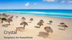  Presentation with mexico cancun - Beautiful theme featuring world zoning - cancun mexico delfines beach tropical backdrop and a lemonade colored foreground