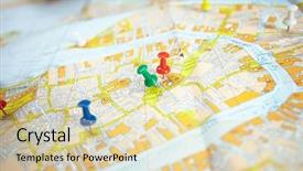  Presentation with woman world - Slide set consisting of worldmap - woman looking at world map background and a lemonade colored foreground