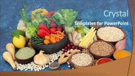  Presentation with immune - PPT theme featuring worlds-healthiest-vegan-super-food background and a ocean colored foreground