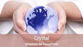  Presentation with related - Cool new presentation with worldwide and global related themes backdrop and a coral colored foreground