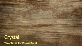  Presentation with dark vintage wood table texture - Audience pleasing slide deck consisting of worn - dark wood background backdrop and a tawny brown colored foreground