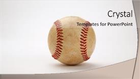  Presentation with batik logos - Slide set having worn baseball with no logos background and a  colored foreground