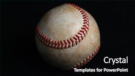  Presentation with batik logos - Slide deck enhanced with worn baseball with no logos background and a black colored foreground