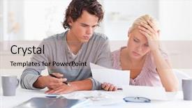  Presentation with paddle out hawaii - Slides enhanced with worn out couple listing expenses background and a coral colored foreground