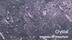  Presentation with manufacturing steel plate - Amazing PPT theme having worn rusty metal plate steel backdrop and a gray colored foreground