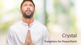  Presentation with emotions face speech - Amazing slides having worried asking for forgiveness religion backdrop and a  colored foreground