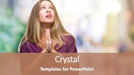  Presentation with beautiful flower elegant - Presentation theme enhanced with worried asking for forgiveness religion background and a coral colored foreground