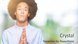  Presentation with african american religion - Audience pleasing presentation consisting of worried asking for forgiveness religion backdrop and a soft green colored foreground