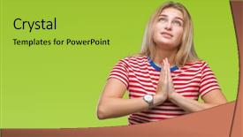  Presentation with praying hands - Slide set featuring worried asking for forgiveness religion background and a yellow colored foreground