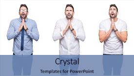  Presentation with praying hands - Audience pleasing slide deck consisting of worried asking for forgiveness religion backdrop and a teal colored foreground