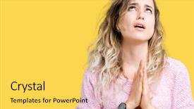  Presentation with forgiveness - Cool new theme with worried asking for forgiveness religion backdrop and a yellow colored foreground