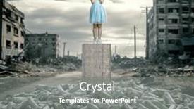  Presentation with concrete block - Presentation theme enhanced with worried-child-on-concrete-block background and a gray colored foreground