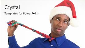  Presentation with knitting african american - Amazing slides having worried or stressed african american backdrop and a white colored foreground