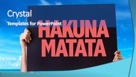  Presentation with aztec - Theme consisting of worries card with beach background background and a teal colored foreground