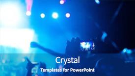  Presentation with worship concert - PPT layouts with raised at a live music background and a ocean colored foreground