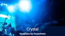  Presentation with worship concert - Audience pleasing PPT layouts consisting of raised at a live music backdrop and a navy blue colored foreground