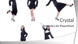  Presentation with nun - Theme having devotional dance - nun isolated on the white background and a white colored foreground