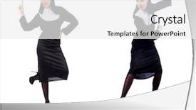  Presentation with nun - Amazing slide deck having devotional dance - pretty nun isolated on white backdrop and a white colored foreground