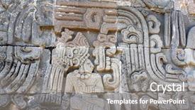  Presentation with american indian - Amazing presentation theme having worship leader - bas-relief carving backdrop and a gray colored foreground