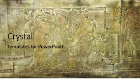  Presentation with maya - Cool new theme with worship leader - bas-relief carving backdrop and a yellow colored foreground