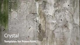  Presentation with maya - Theme having worship leader - bas-relief carving background and a gray colored foreground