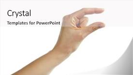  Presentation with female - Amazing PPT theme having worthless - adult female hand conveying backdrop and a white colored foreground