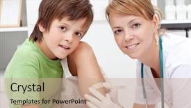  Presentation with emergency room - Amazing slide deck having wound - boy in emergency room backdrop and a coral colored foreground