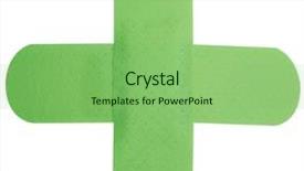  Presentation with wound care - Beautiful slide deck featuring wound care - chemist pharmacy cross - green backdrop and a seafoam green colored foreground