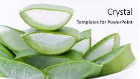  Presentation with wound care - Audience pleasing presentation theme consisting of wound care - transparent gel in the center backdrop and a sky blue colored foreground