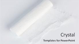  Presentation with wound - Amazing presentation design having wound dressings - medical bandage on a white backdrop and a white colored foreground