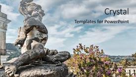  Presentation with wounded - Beautiful presentation design featuring wounded achilles in the garden backdrop and a light blue colored foreground