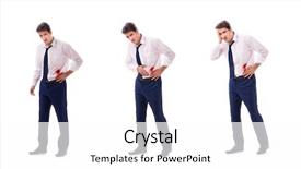 Presentation with wounded - Cool new PPT theme with wounded businessman with blood stains backdrop and a white colored foreground