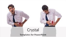  Presentation with wounded - Beautiful presentation featuring wounded businessman with blood stains backdrop and a white colored foreground