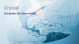  Presentation with wounded - Slides featuring wounded earth background and a sky blue colored foreground