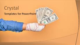  Presentation with wounded - Cool new theme with wounded-hand-of-caucasian-young backdrop and a yellow colored foreground