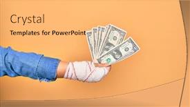  Presentation with wounded - Amazing theme having wounded-hand-of-caucasian-young backdrop and a yellow colored foreground