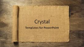  Presentation with woven - Theme enhanced with woven bags - burlap hessian sacking on wooden background and a yellow colored foreground