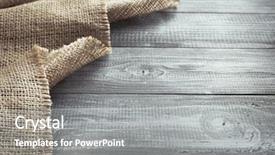  Presentation with vitamins on wooden herbal - Amazing slides having woven bags - burlap hessian sacking on wooden backdrop and a gray colored foreground