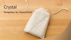  Presentation with bag - Colorful slide set enhanced with table served for birthday dinner backdrop and a soft green colored foreground.