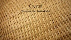  Presentation with woven - Beautiful presentation theme featuring woven basket texture diagonal orient backdrop and a yellow colored foreground
