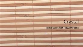  Presentation with woven - Audience pleasing PPT theme consisting of woven cloth made of cane backdrop and a  colored foreground