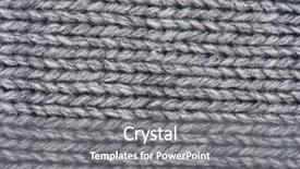  Presentation with woven - Slide set consisting of knit fabrics - woven wool white fabric texture background and a gray colored foreground