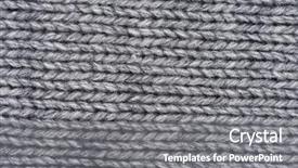  Presentation with woven - Presentation theme having woven wool white fabric texture background and a gray colored foreground