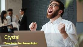  Presentation with sitting posture and computer ergonomics - Theme featuring wow - photo of screaming young caucasian background and a violet colored foreground